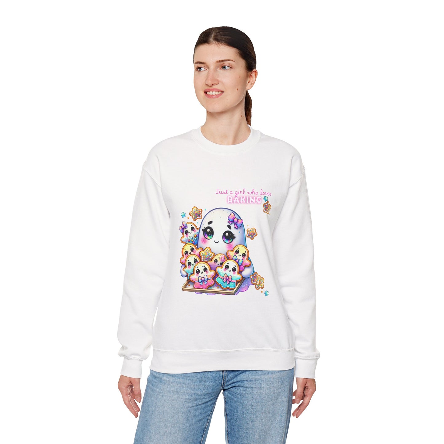 Cute halloween ghost baking cookies - Sweatshirt