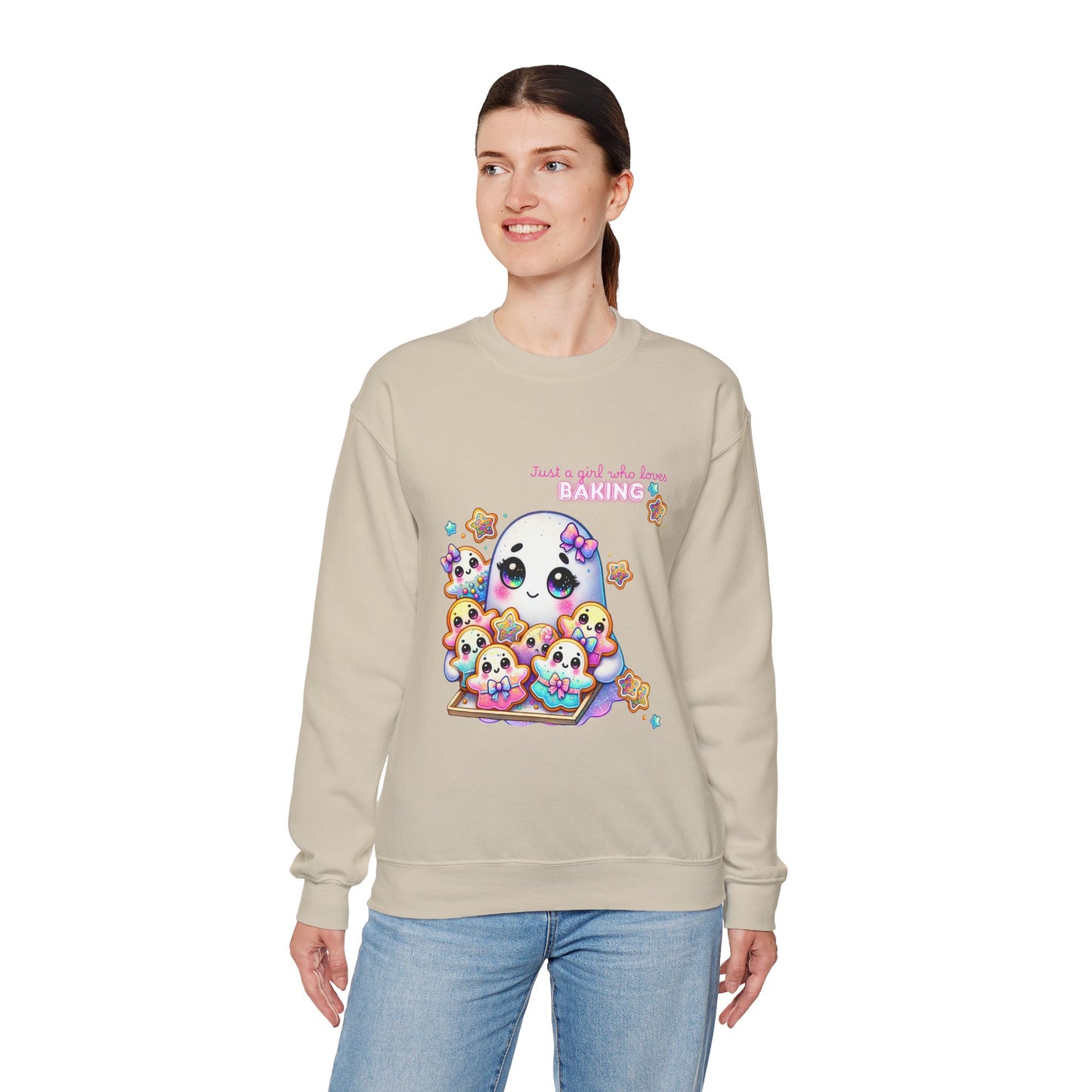 Cute halloween ghost baking cookies - Sweatshirt