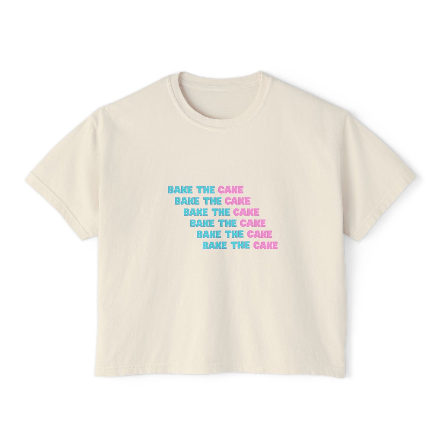 Cute Boxy Tee - Bake the Cake