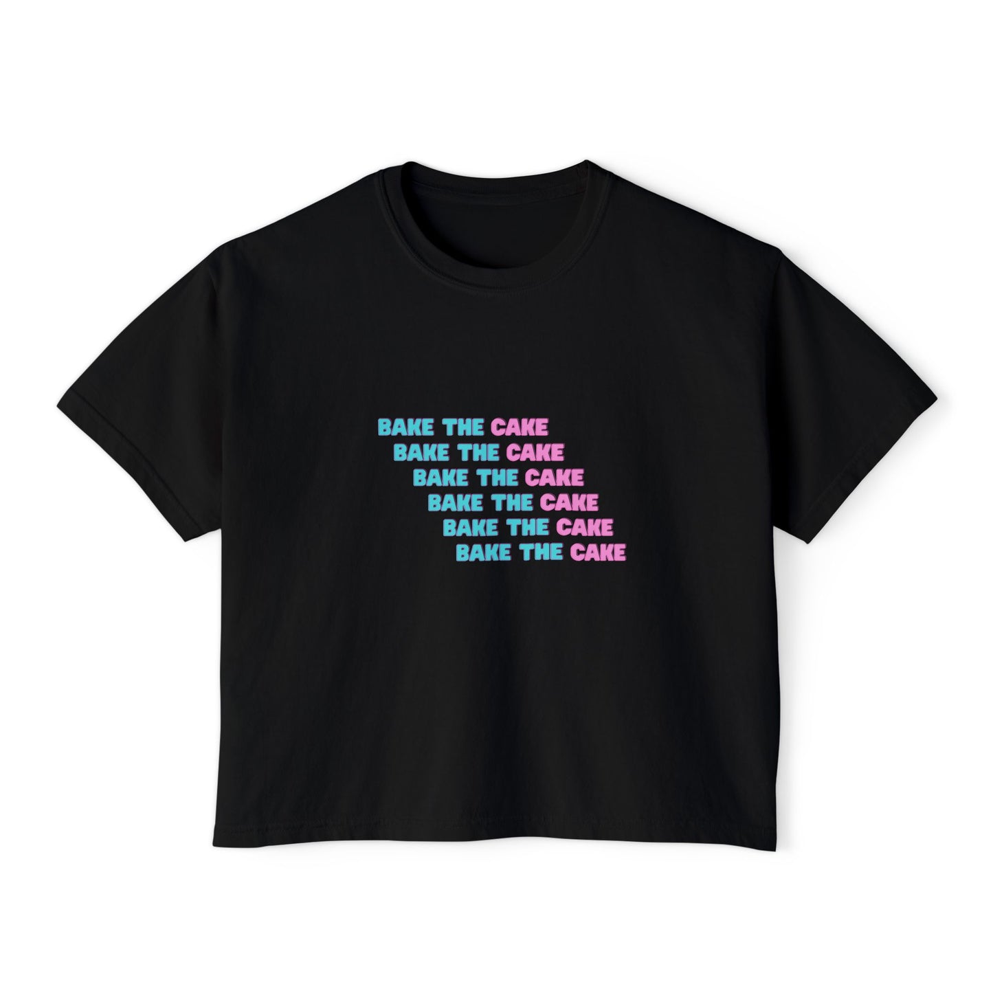 Cute Boxy Tee - Bake the Cake
