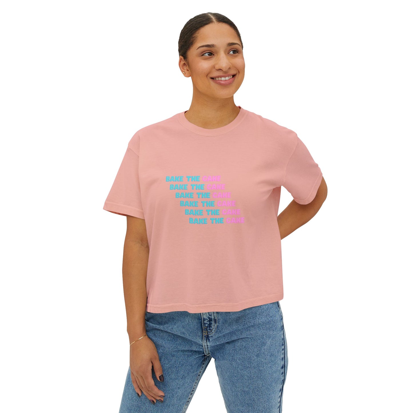 Cute Boxy Tee - Bake the Cake