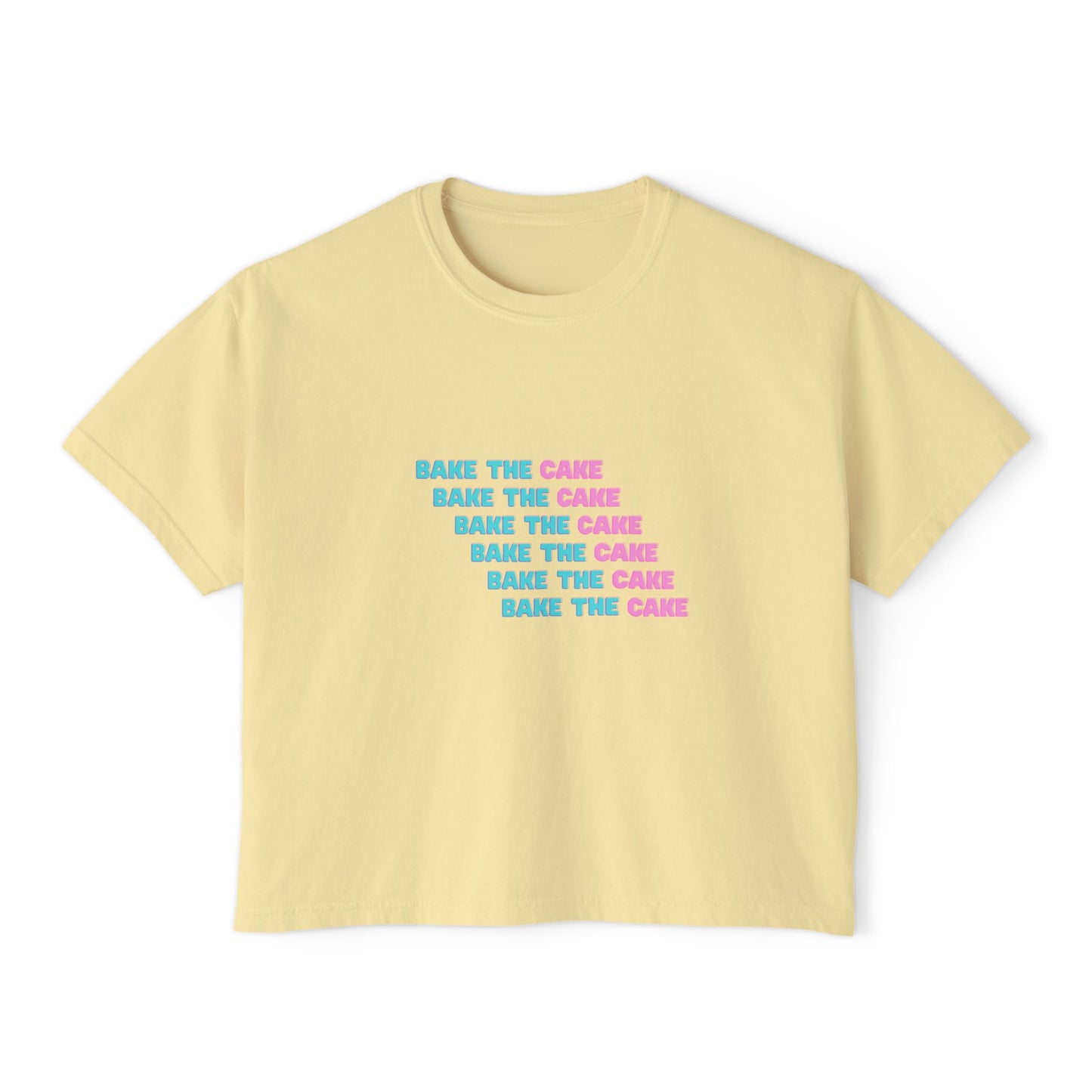 Cute Boxy Tee - Bake the Cake