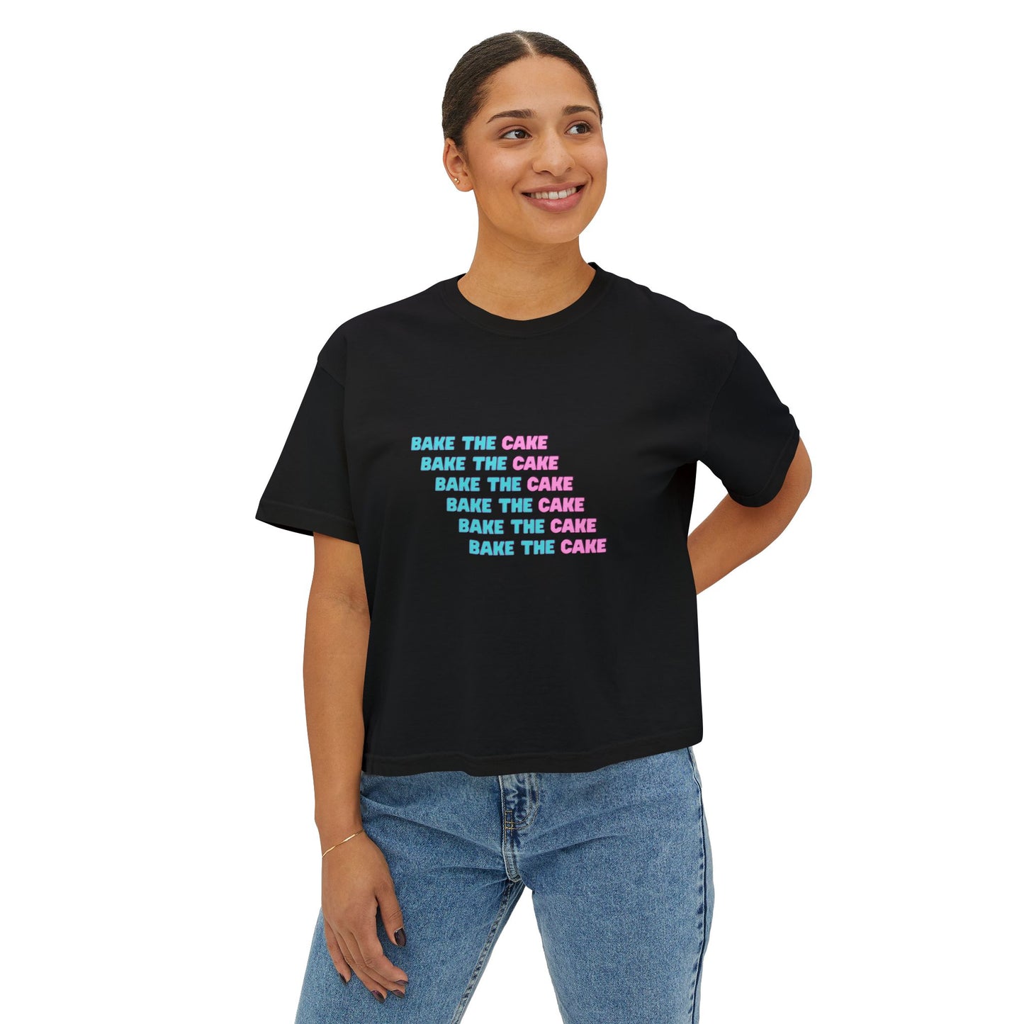 Cute Boxy Tee - Bake the Cake
